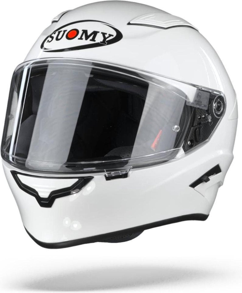 Suomy Speedstar Plain Wit Integraalhelm - Motorhelm - Maat L