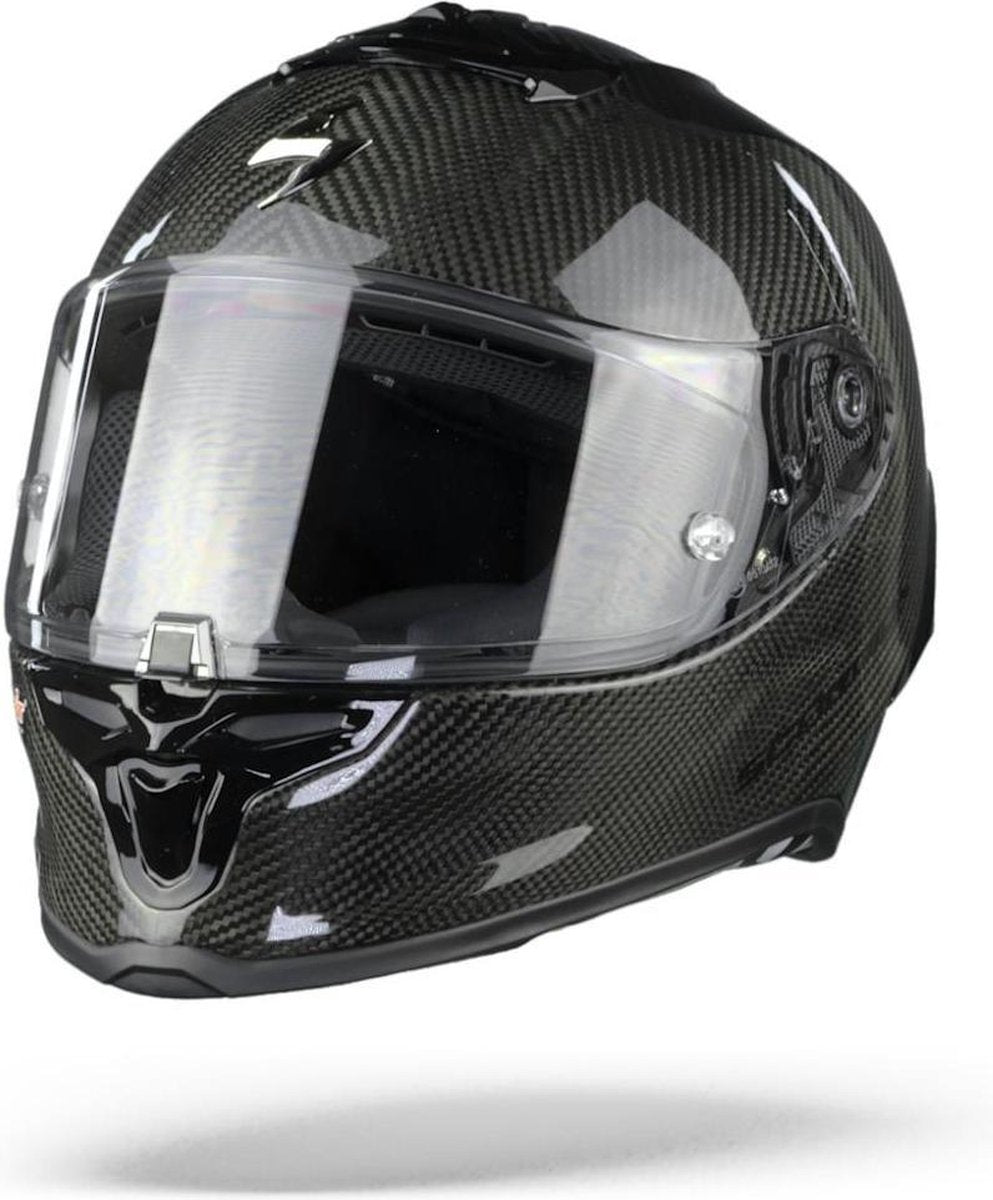 Scorpion EXO-R1 CARBON AIR SOLID Zwart Integraalhelm - Motorhelm - Maat XL
