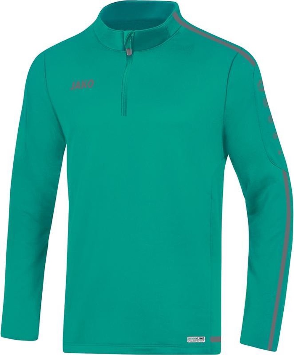 Jako Ziptop Striker 2.0 Turkoois-Antraciet Maat L