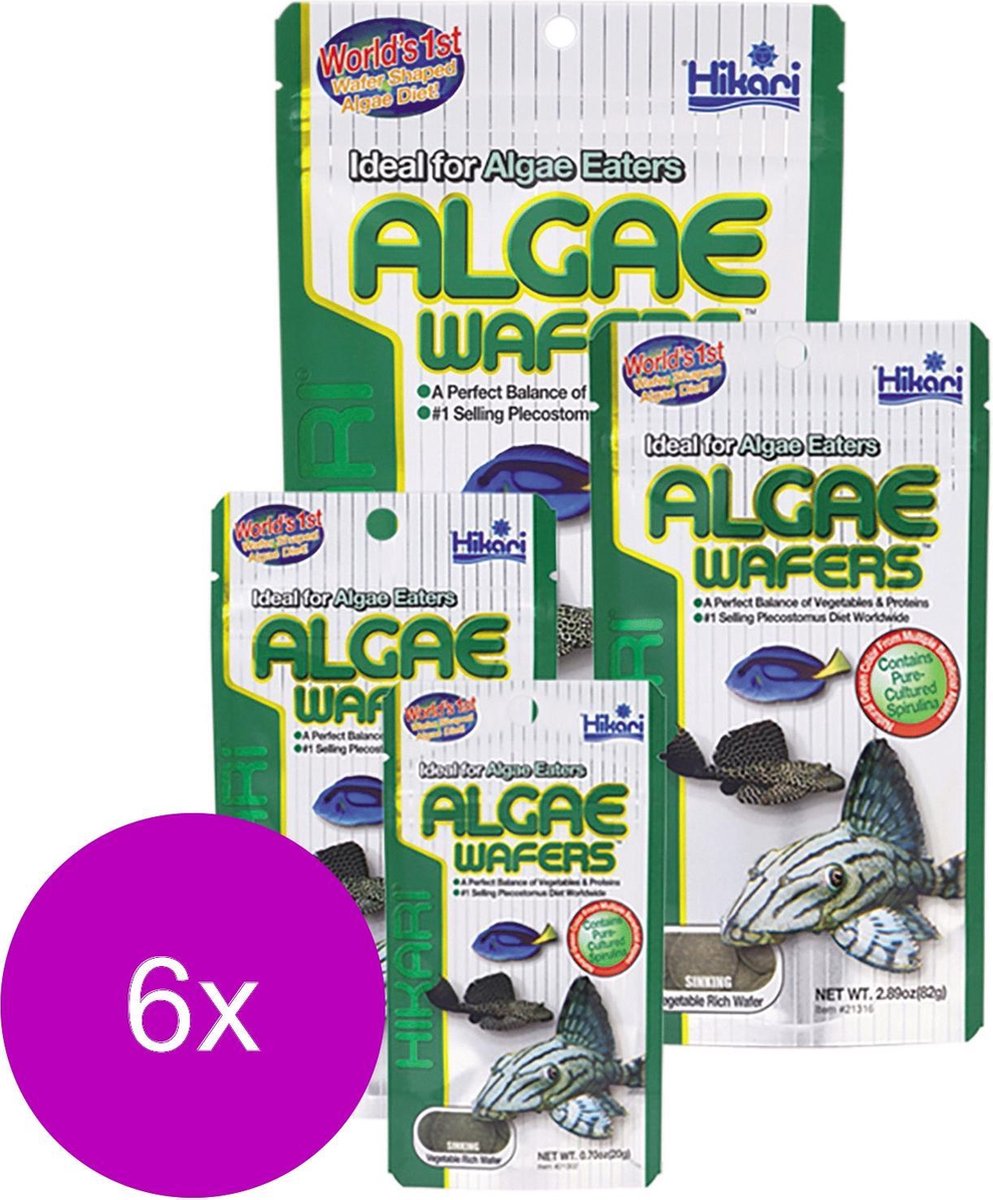 Hikari Algae Wafers - Vissenvoer - 6 x 40 g
