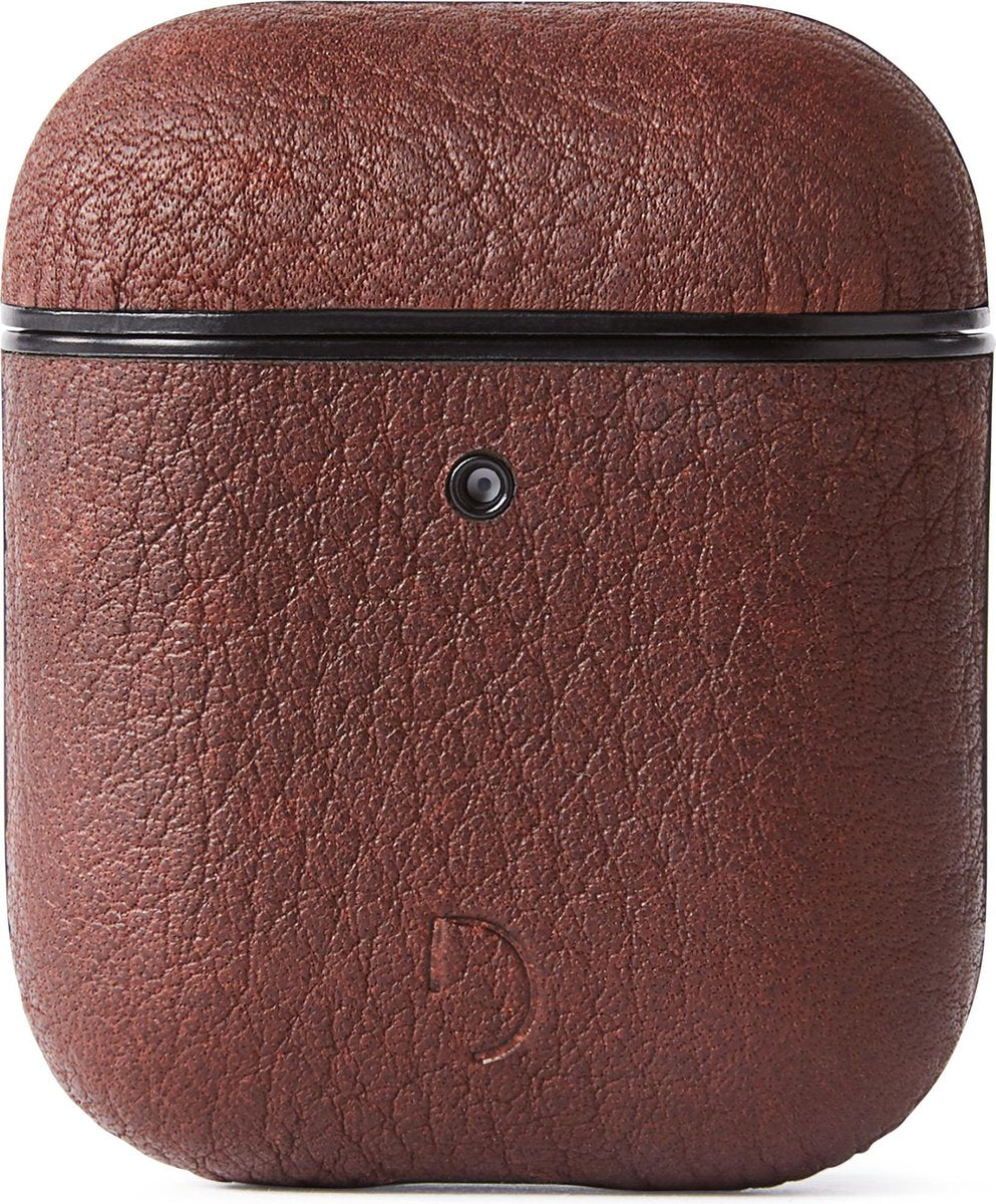 DECODED AirCase2 – AirPods 1 / 2 Full Grain Leren Case (Kaneelbruin)