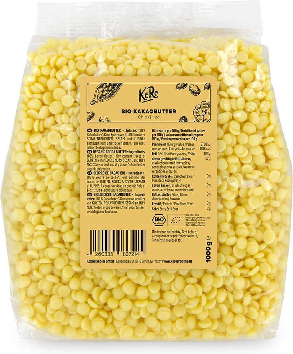 KoRo | Biologische cacaoboter chips | 1 kg