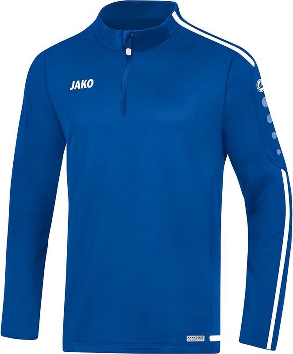 Jako Ziptop Striker 2.0 Royal Blauw-Wit Maat S