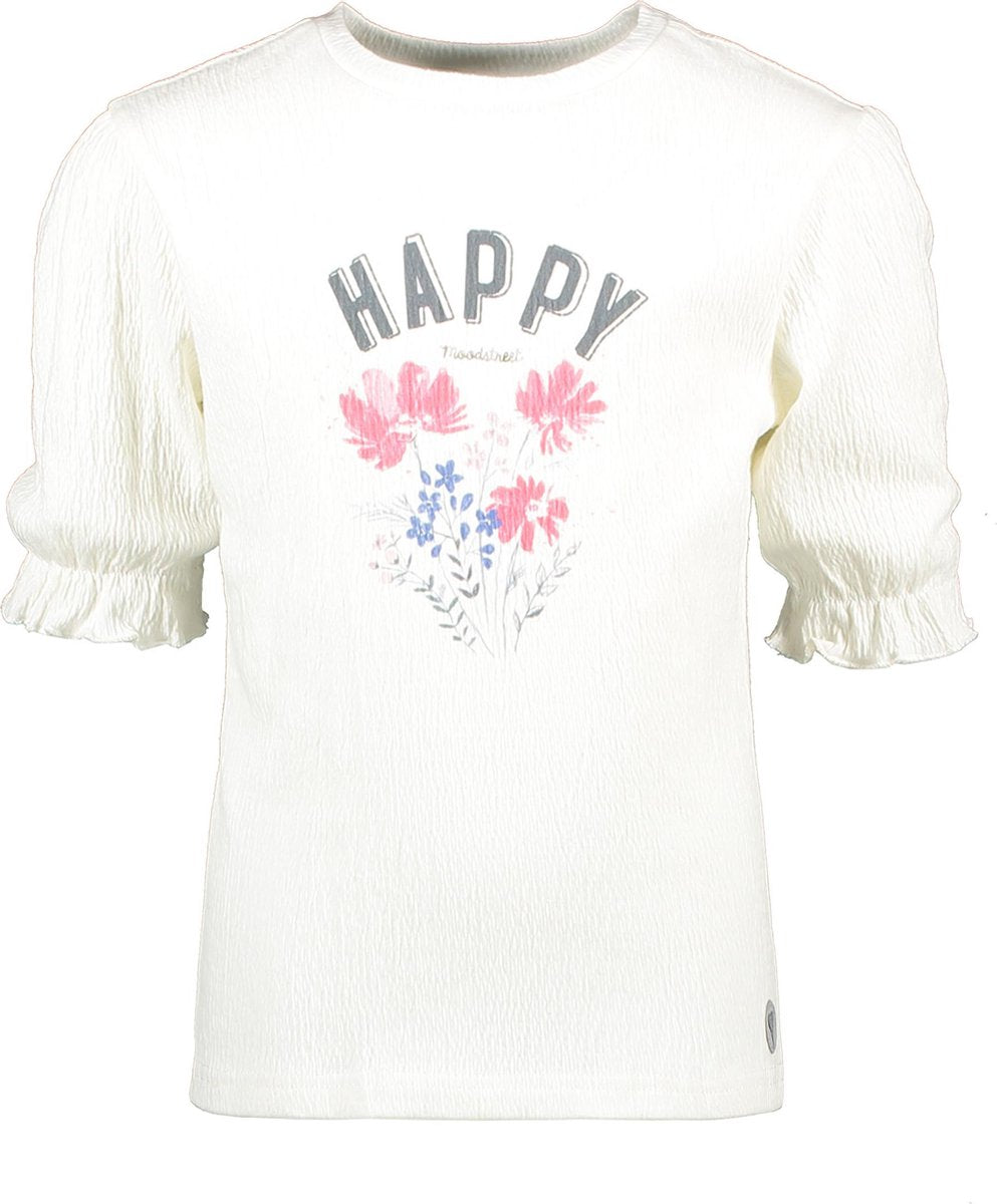 Moodstreet kids meiden shirt wit maat 98/104