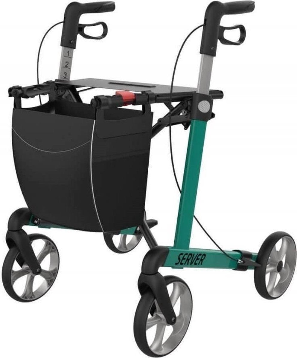 Rehasense rollator Server L Design - lichte remmen - Gewicht 6