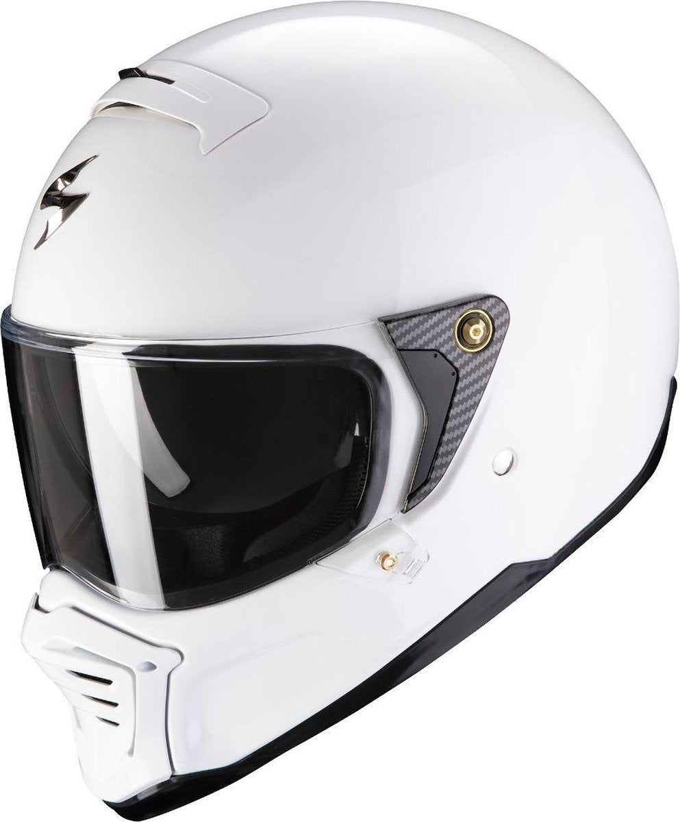 SCORPION EXO-HX1 SOLID WHITE FULL FACE HELMET XL