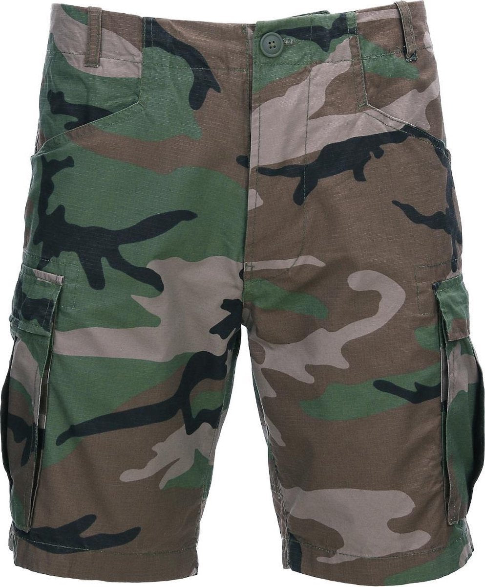 Fostex Cargo korte broek woodland camo