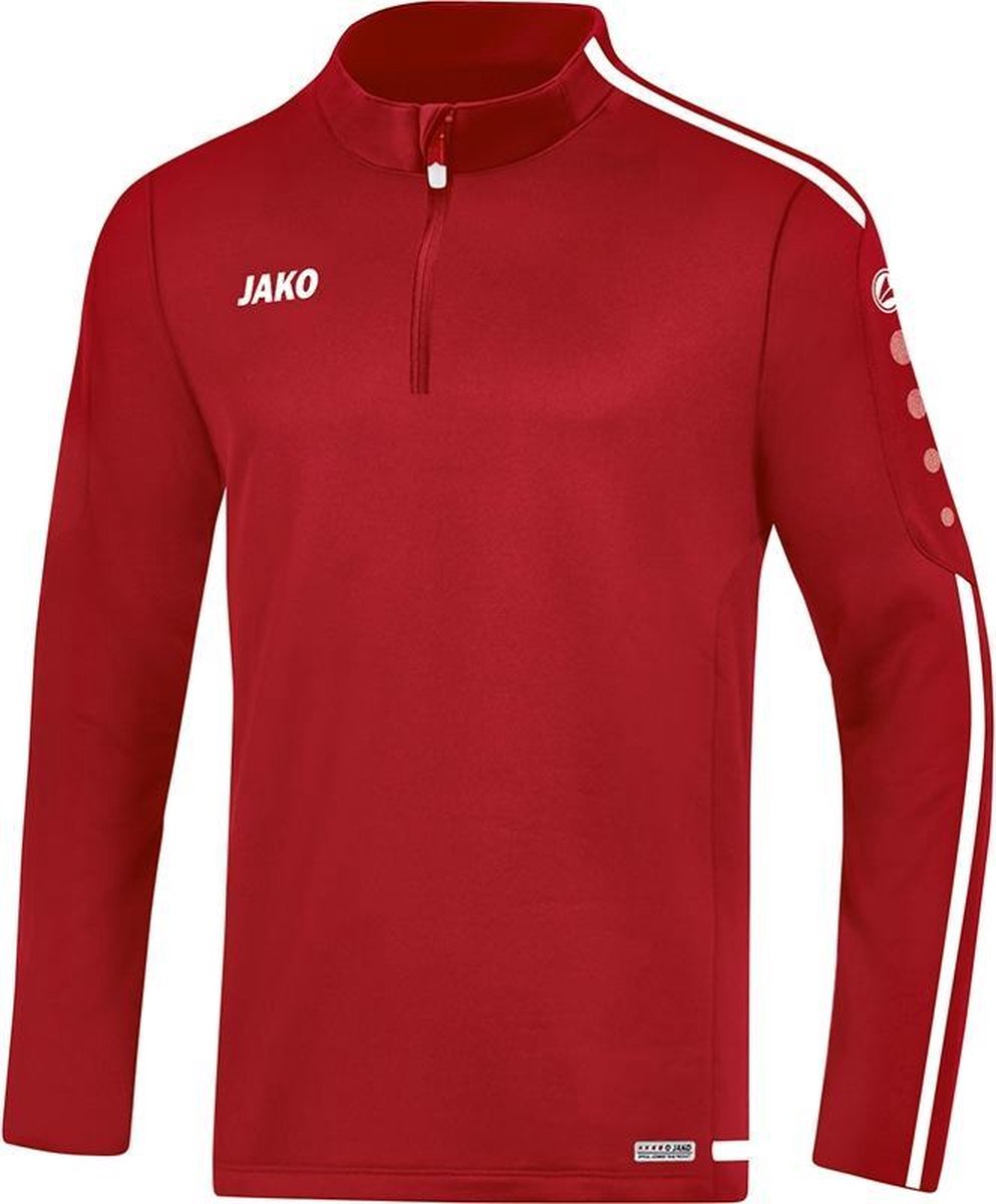 Jako Ziptop Striker 2.0 Chili Rood-Wit Maat 2XL