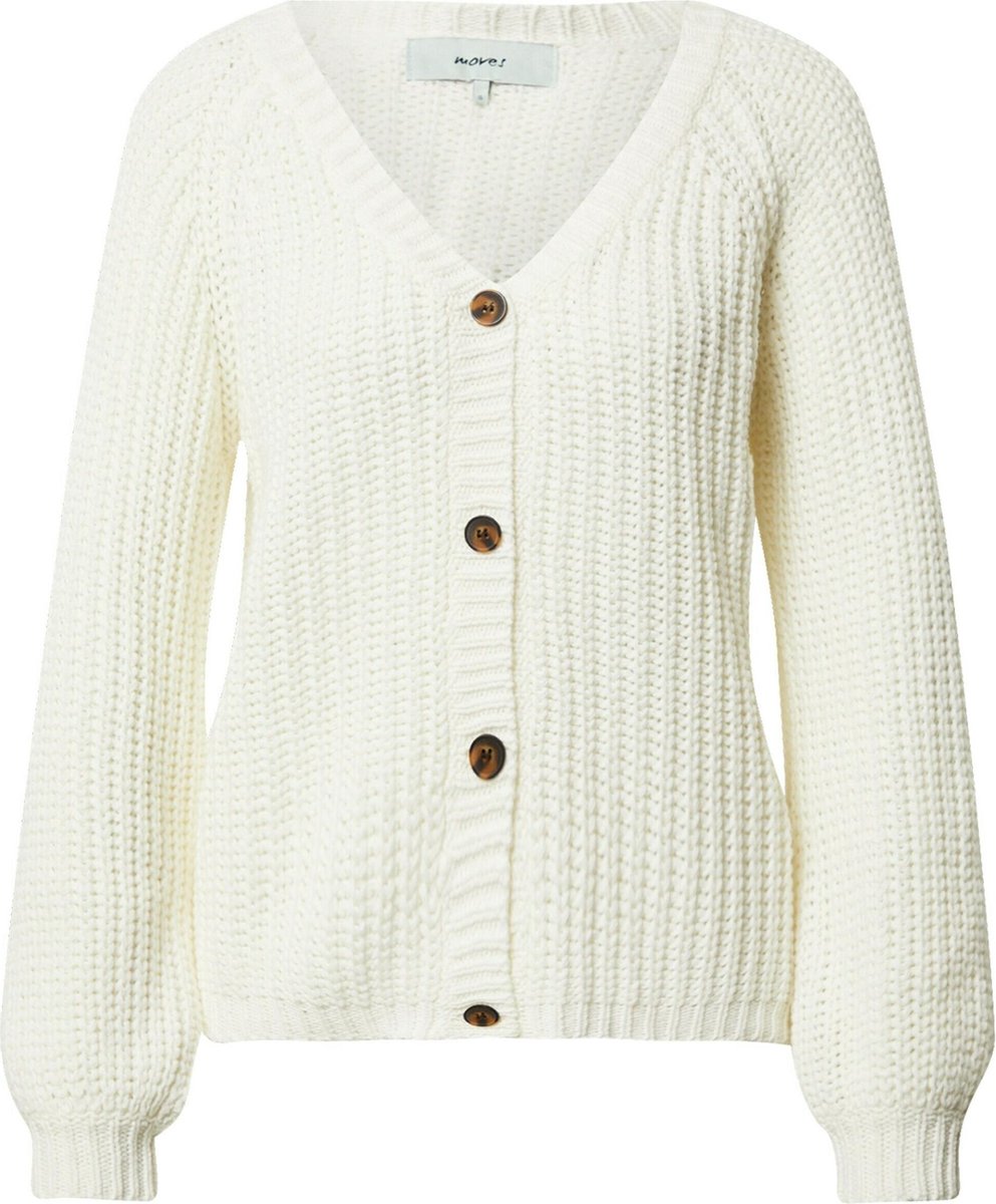 Moves gebreid vest momo Crème-M