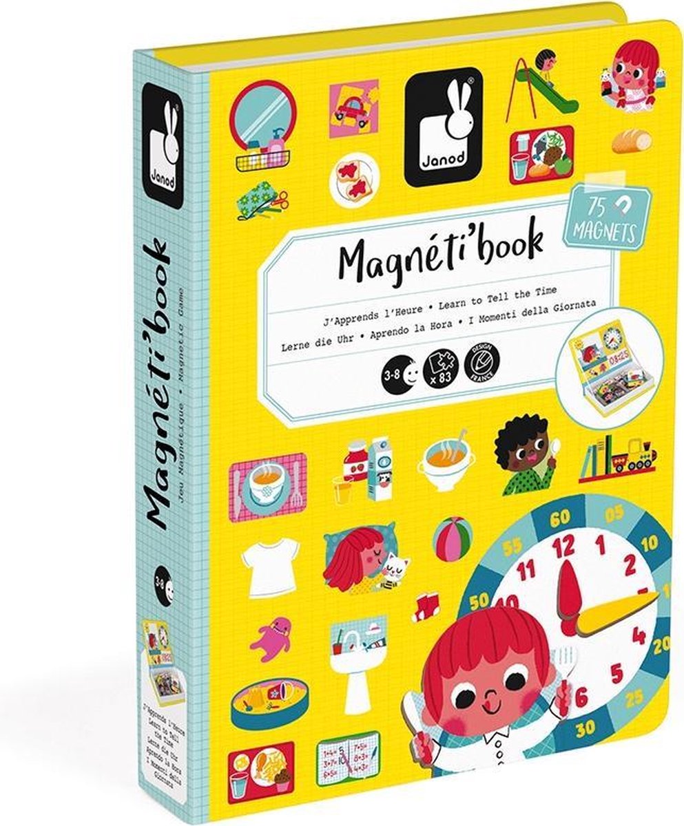 Janod Magnetibook - Klok kijken