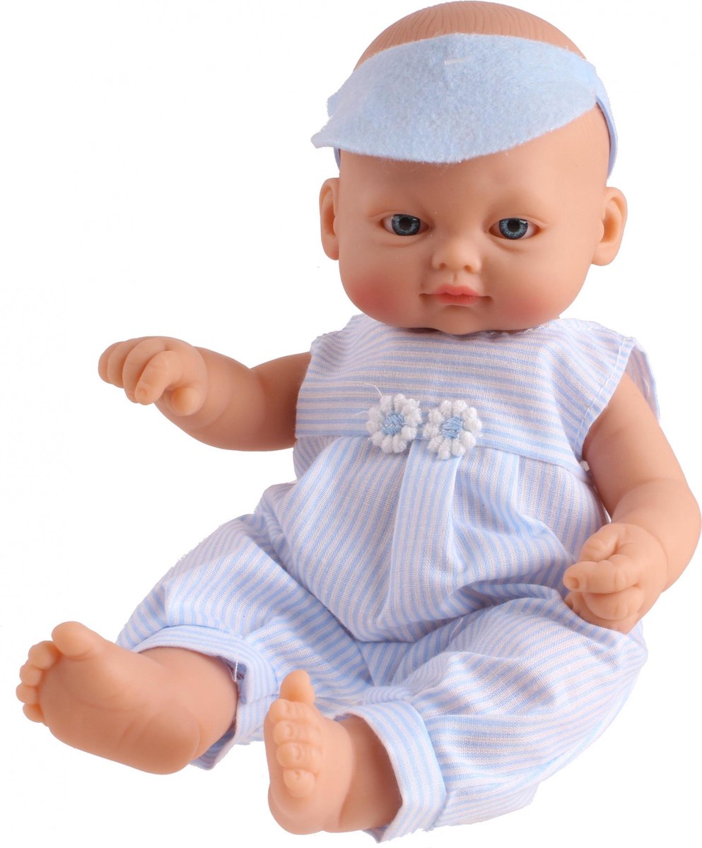 Falca Babypop New Born Strepen 23 Cm Blauw