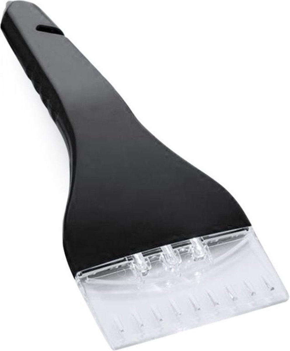 1x Auto ijskrabbers 3-in-1 zwart  26 cm