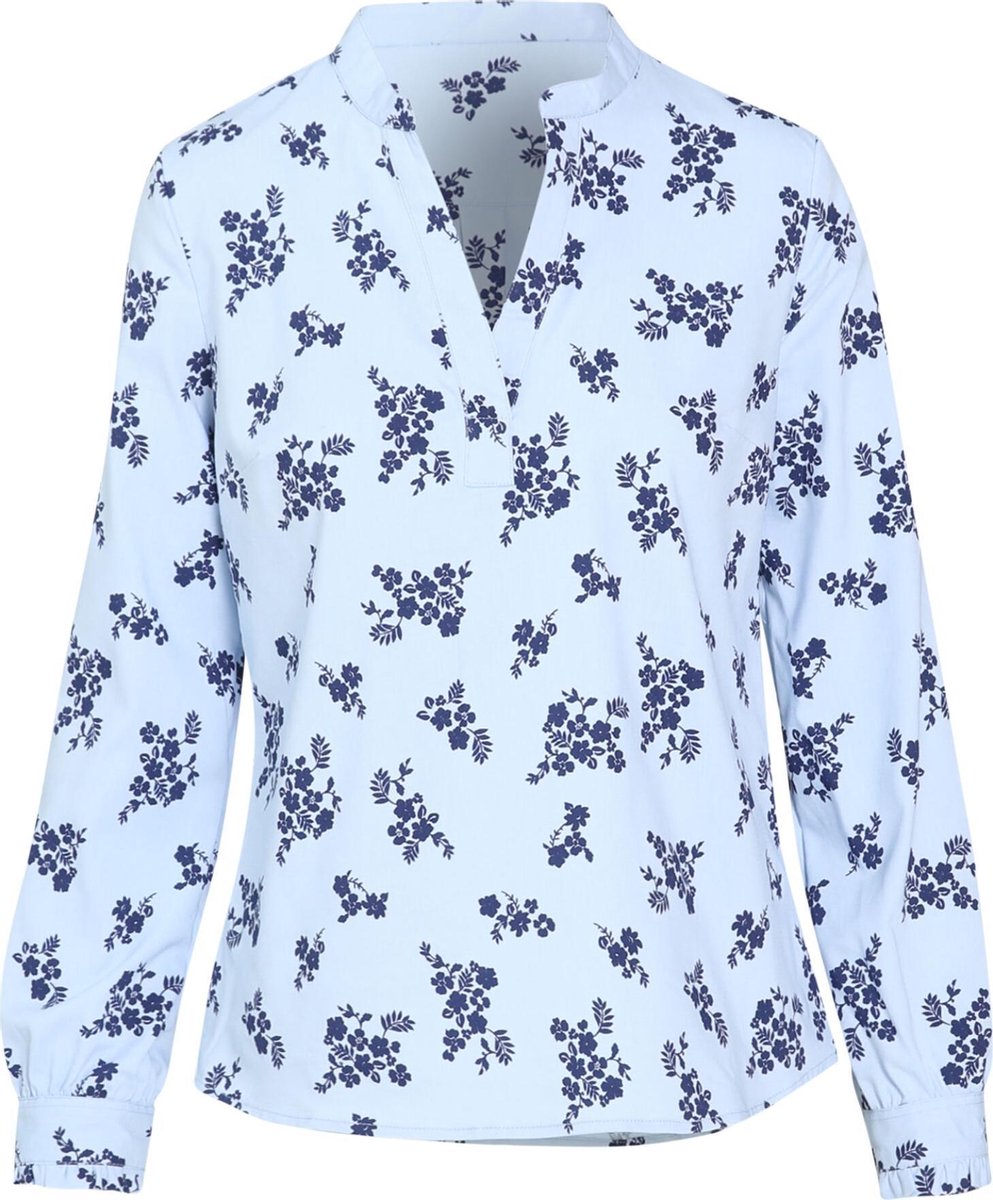 Cassis - Blouse met bloemenprint - Blauw