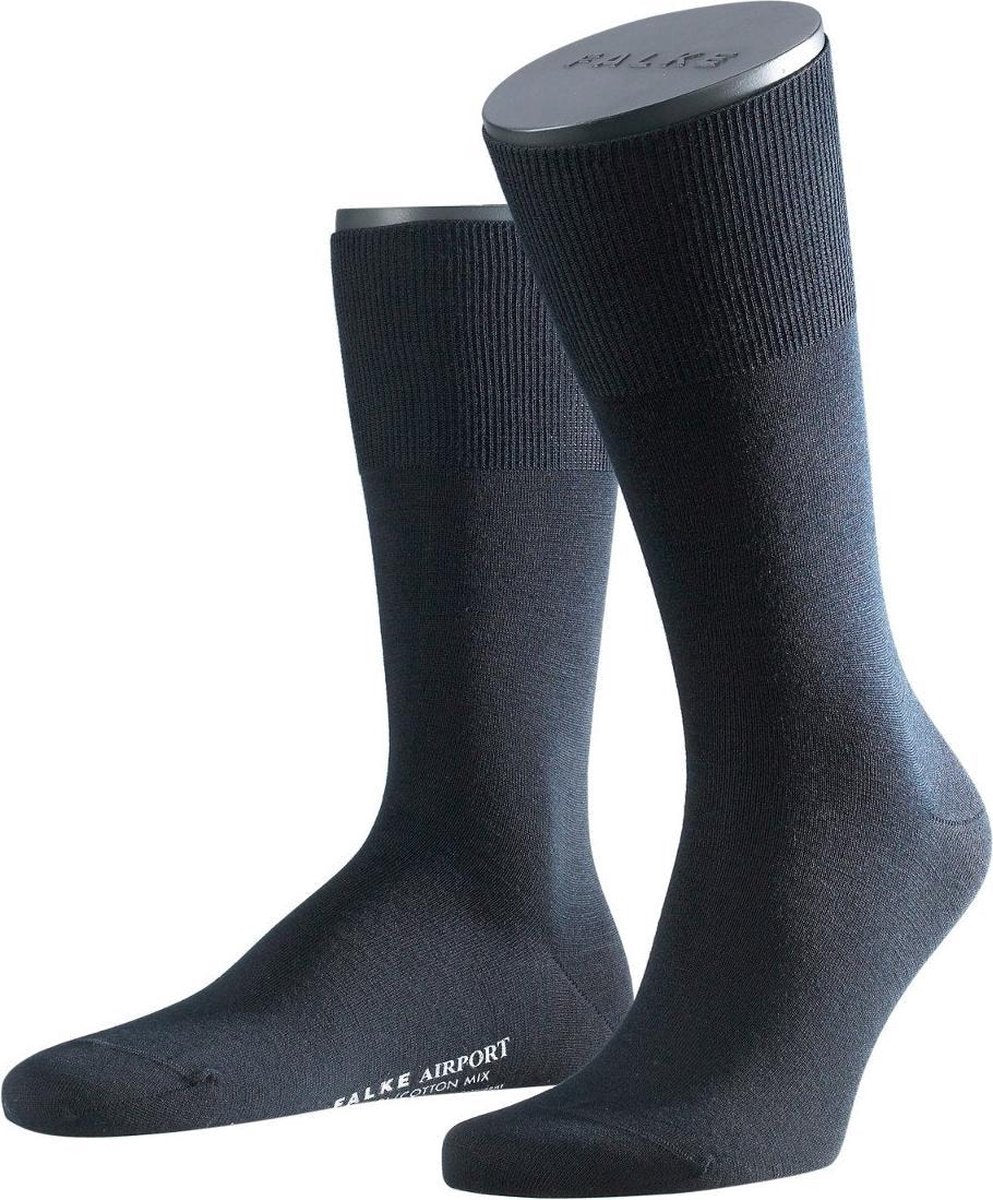 FALKE Airport 14435 Heren Sokken - Dark Navy - Maat 43/44