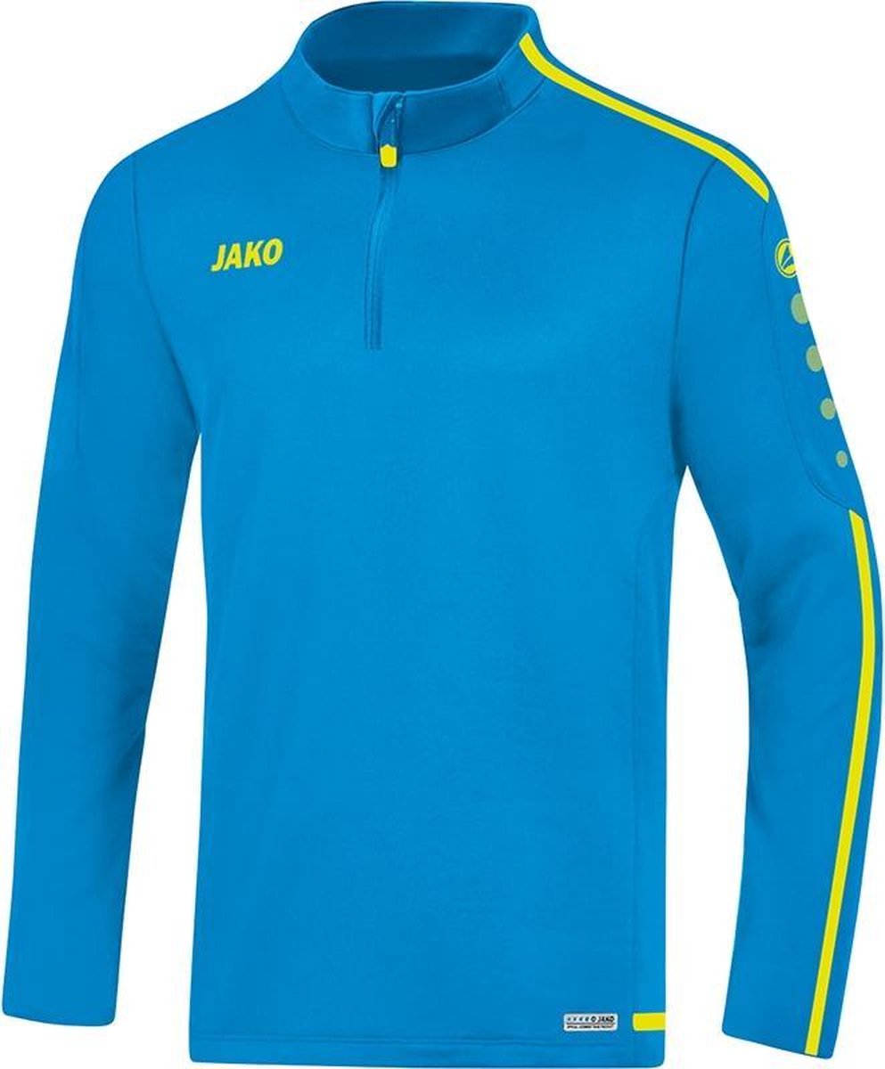 Jako Ziptop Striker 2.0 Kind JAKO Blauw-Fluo Geel Maat 164