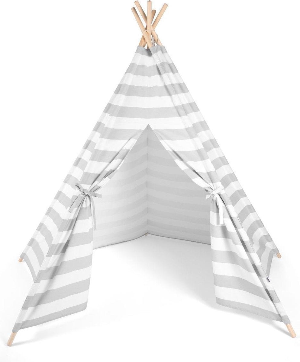 Snuz Kids Teepee Speeltent - Grey stripe