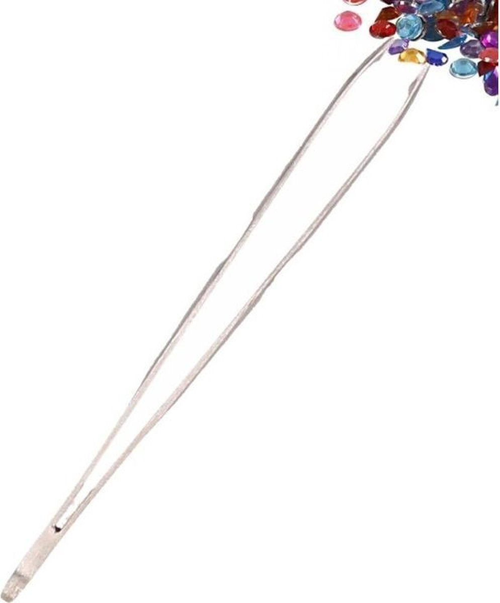 Strass steentjes pincet 5 cm - hobbypincet