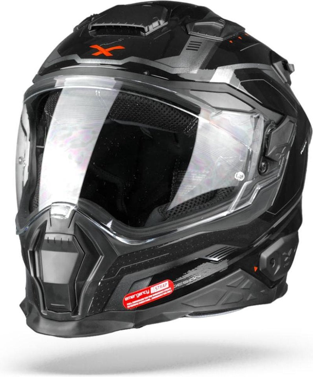 Nexx X.WST2 Supercell Black Silver  Integraalhelm - Motorhelm - Maat XL