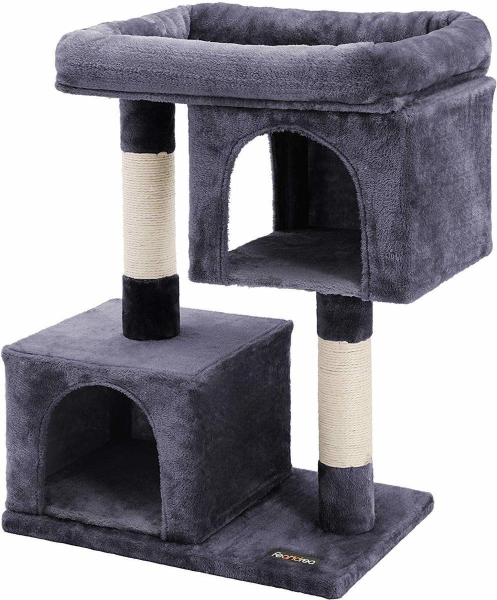 Nancy's Krabpaal Voor Katten Donkergrijs - Krabpaal Kat - Kat Krabpaal 84CM Hoog