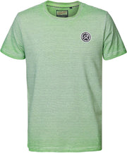 Petrol Industries - Heren Sunburst t-shirt - Groen - Maat L