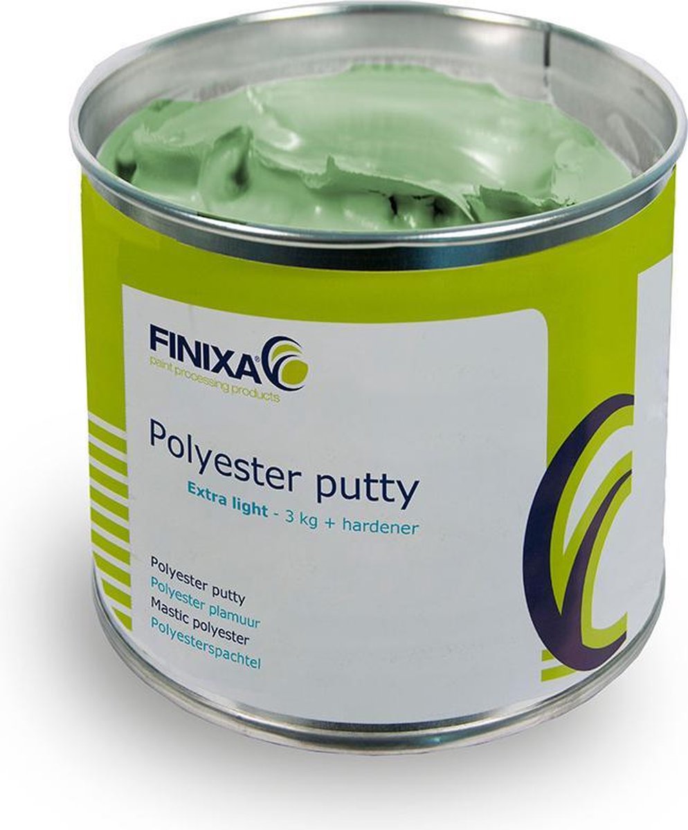 Finixa Polyester plamuur - extra light - 3kg + verharder