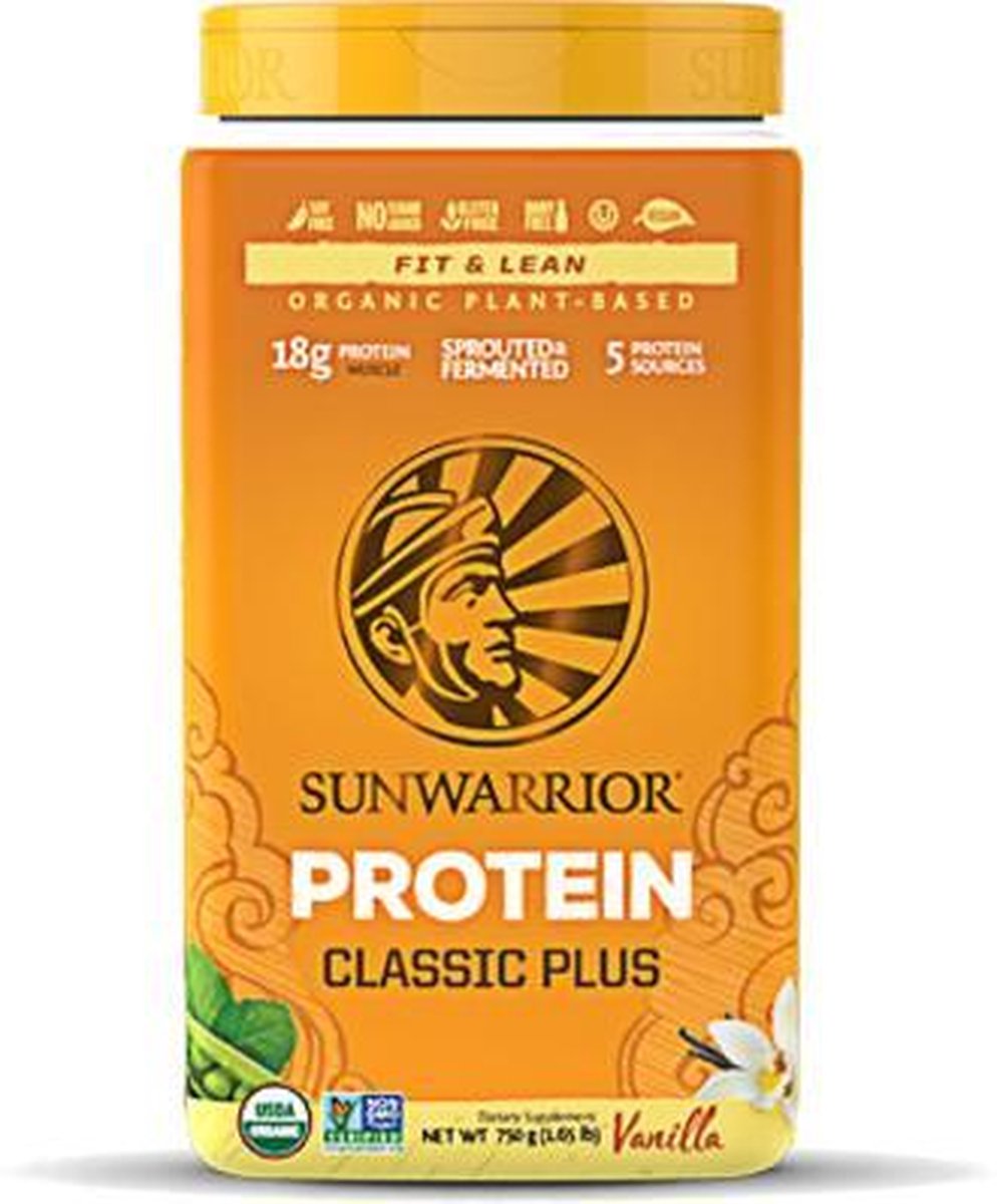 Sunwarrior Proteïne Classic Plus - Vanille - 750 gram