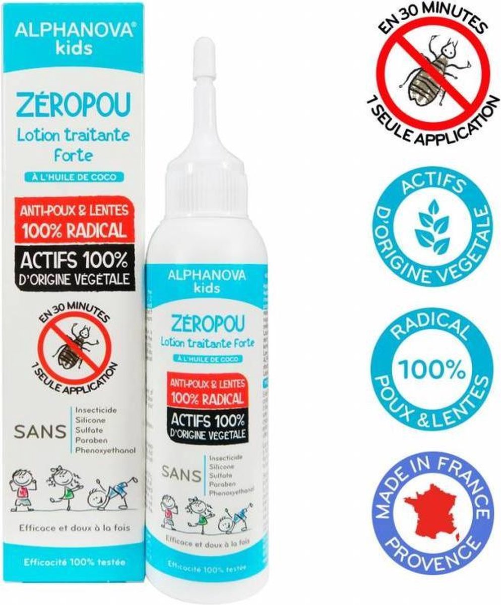 ALPHANOVA KIDS  BIO Zeropou Anti-hoofdluis behandeling zonder pesticide