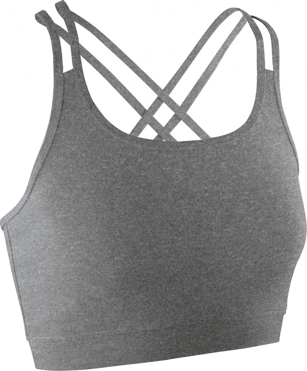 Spiro Dames/dames Fitness Mouwloze Gewas Top (Sportgrijs mergel)
