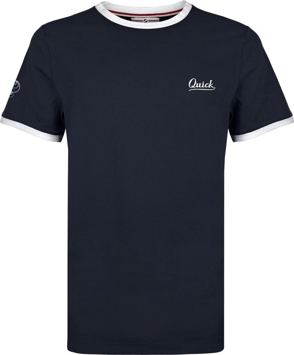 Heren T-shirt Captain - Donkerblauw/Wit