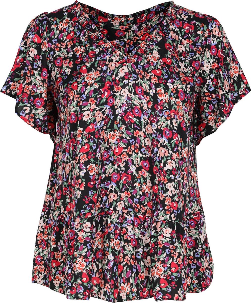 Blouse in viscose met bloemenprint
