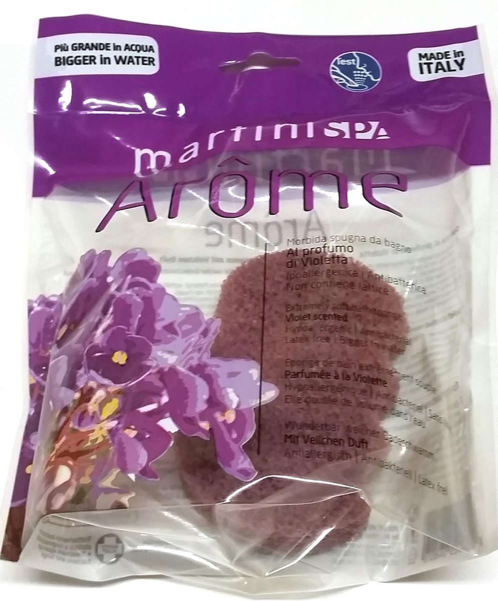 MartiniSpa-Aroma Therapie- Viooltjes - Ergonomische Badspons
