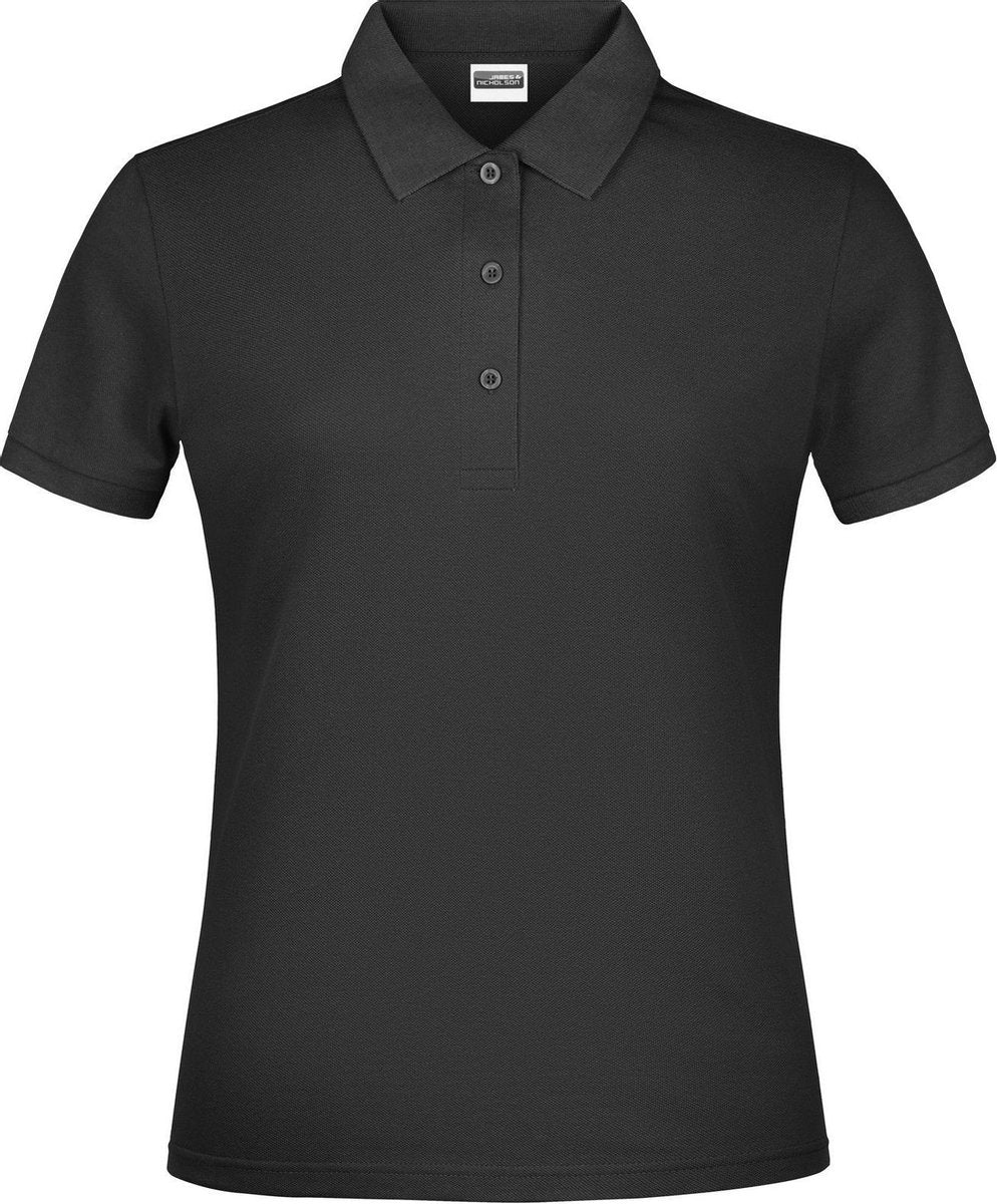 James And Nicholson Dames/dames Basic Polo Shirt (Zwart)