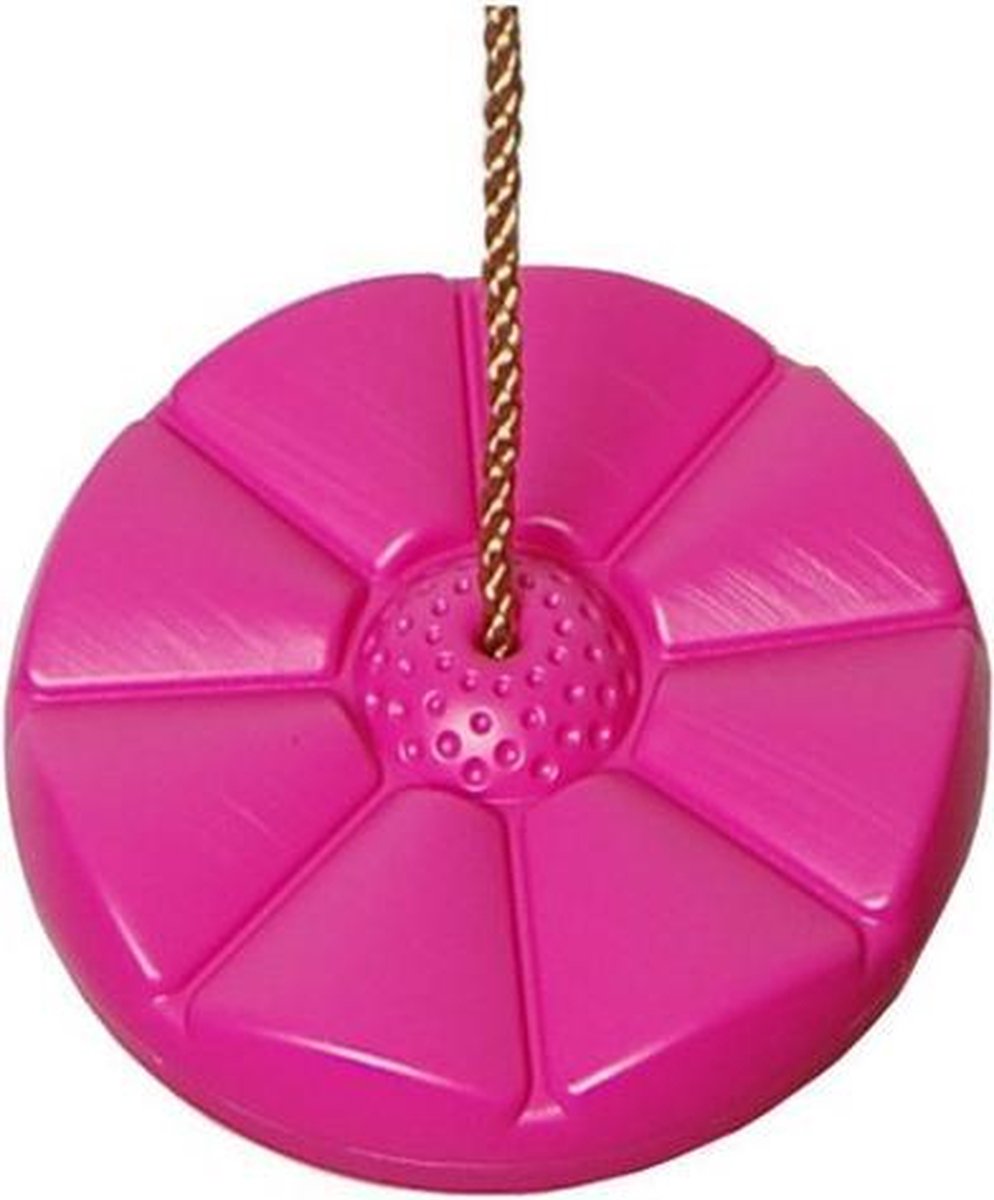 Schotelschommel kunststof Roze met PP-touw