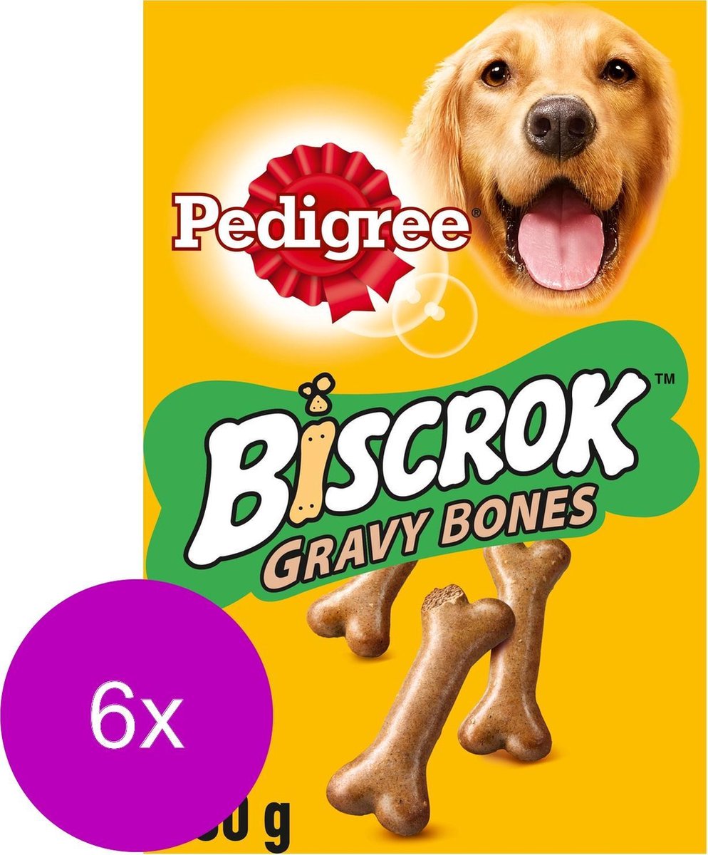 Pedigree Gravy Bones - Hondensnacks - 6 x Saus 400 g