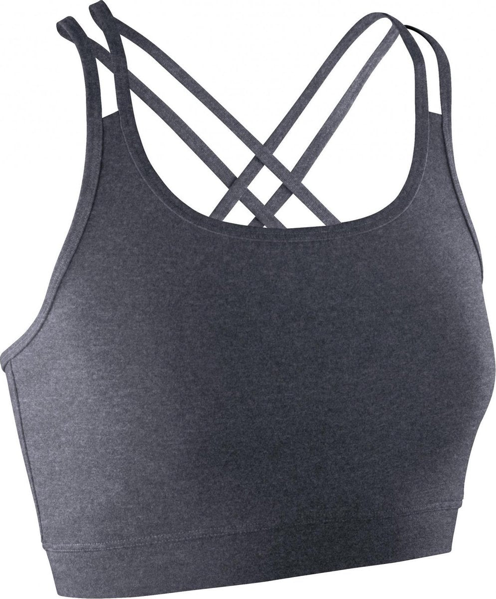 Spiro Dames/dames Fitness Mouwloze Gewas Top (Phantom Grijs)