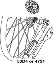 Gereedschap afnemer suntour freewheel 4 nok