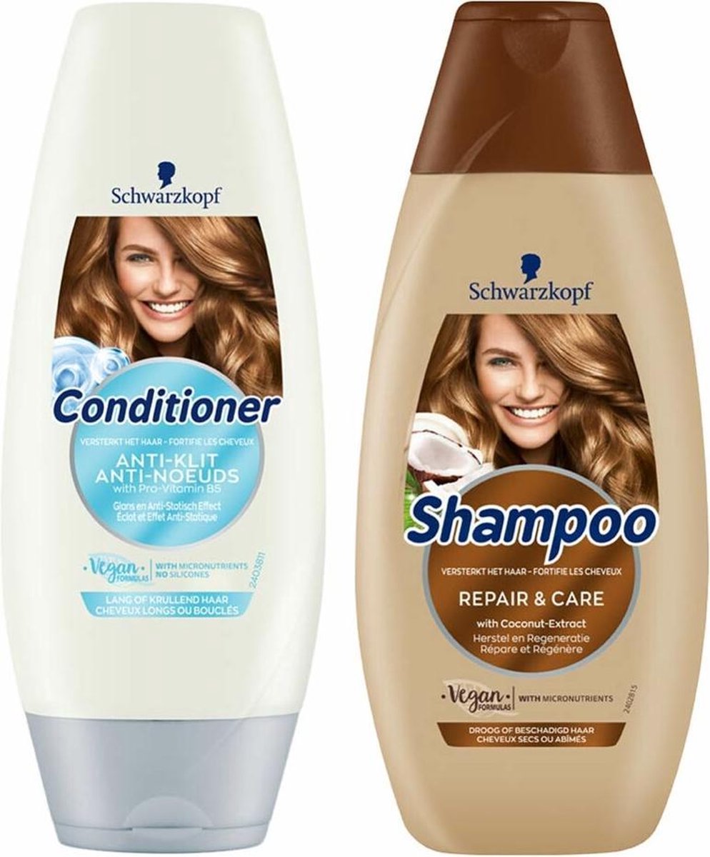 Schwarzkopf Anti-Klit & Repair en Care Pakket