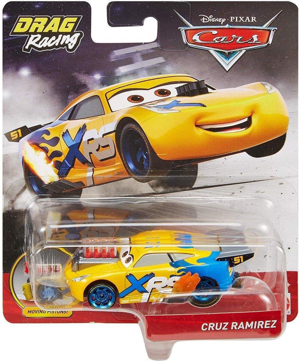 Disney Cars auto Cruz Ramirez Drag Racing - schaal 1:55 afmeting 7 cm