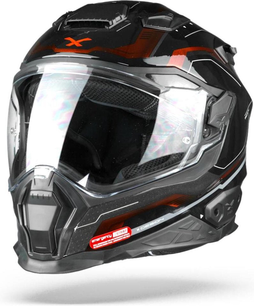 Nexx X.WST2 Supercell Black Red  Integraalhelm - Motorhelm - Maat XXL