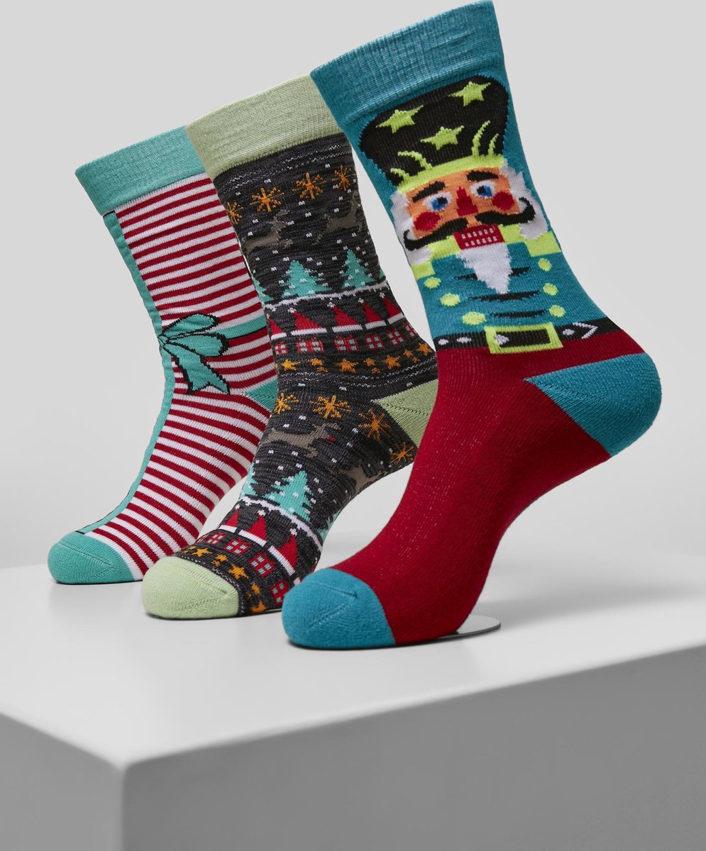 Christmas Nutcracker Socks 3-Pack Kerstmis - Kerst - Feestdagen - Casual - Geschenk - Cadeau