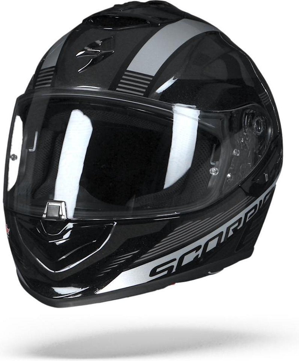 Scorpion EXO-1400 Air Free Metal Zwart Zilver Integraalhelm - Motorhelm - Maat XXL