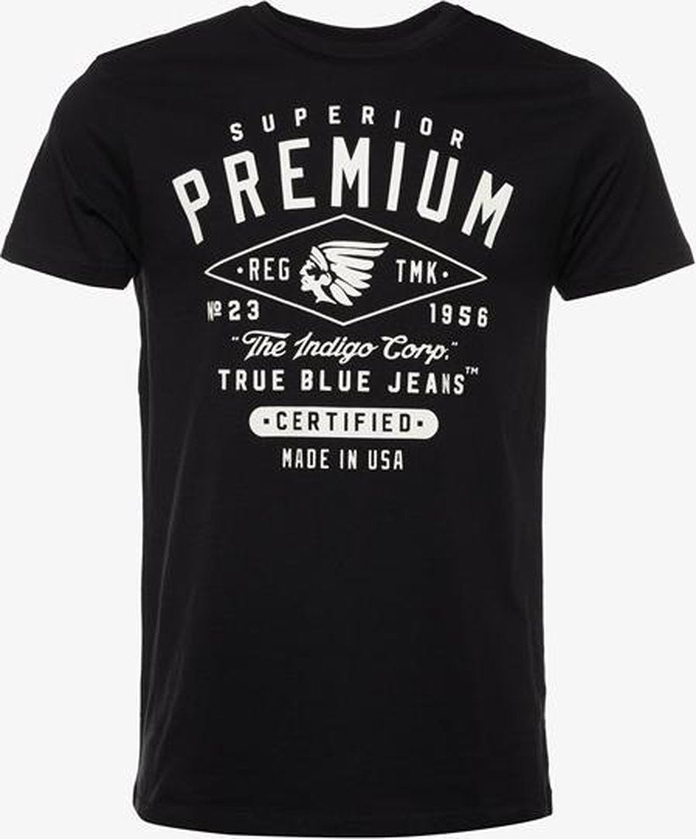 Unsigned heren T-shirt - Zwart - Maat S