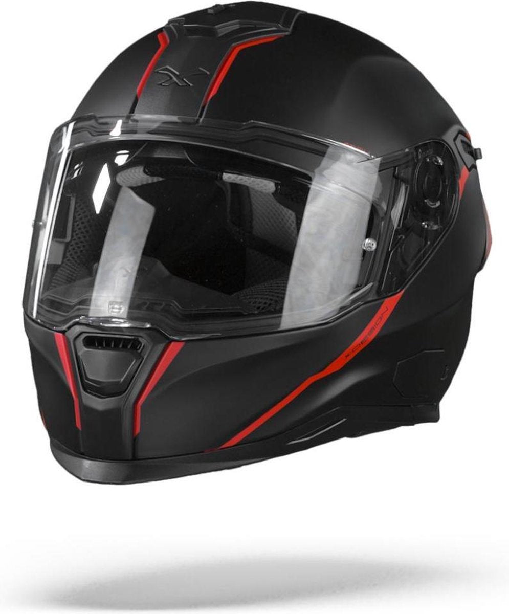 Nexx SX.100R Shortcut Black Red Matt  L