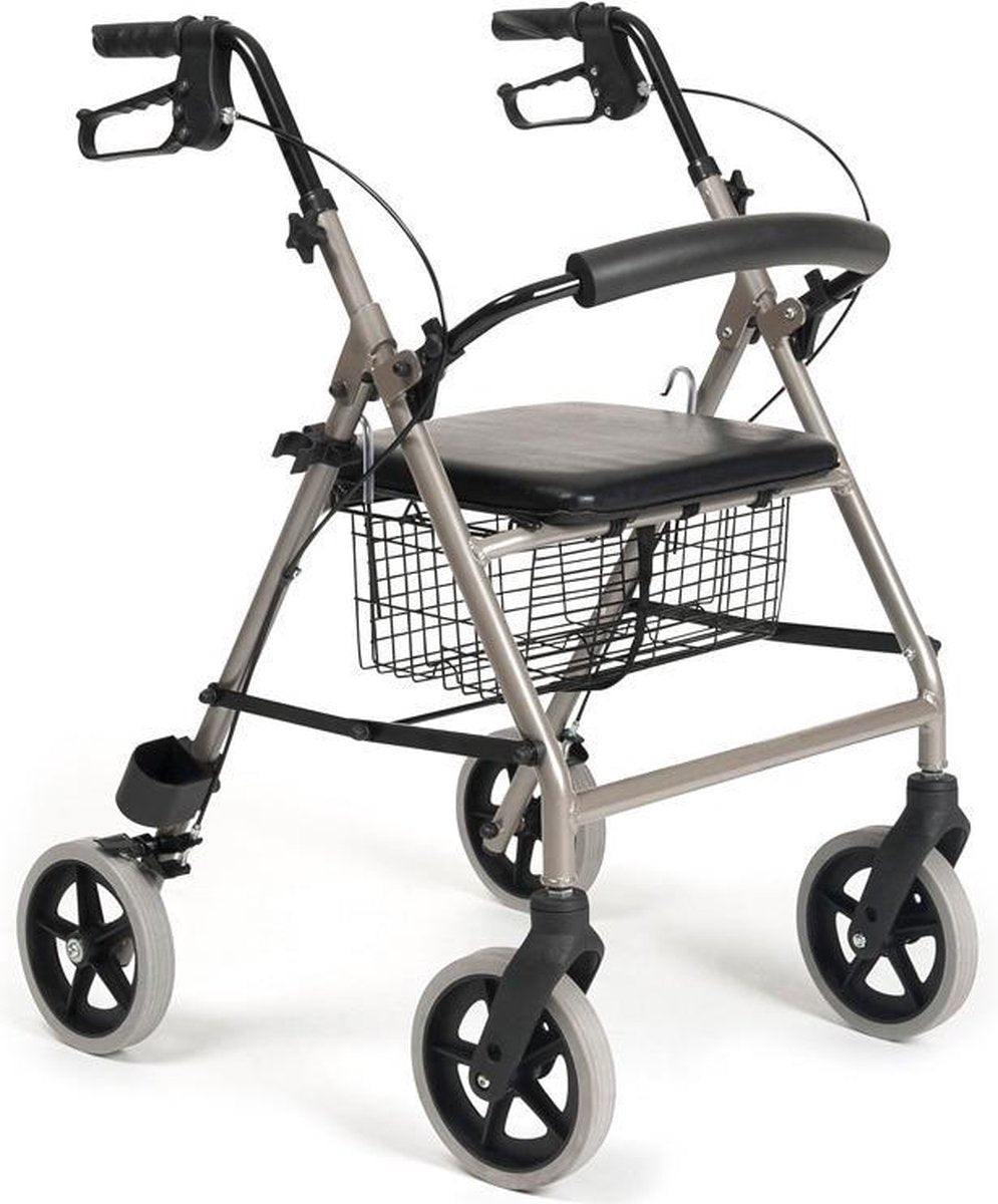 Vermeiren rollator Eco light Hard zitje - rugsteun - stokhouder - Gewicht 6