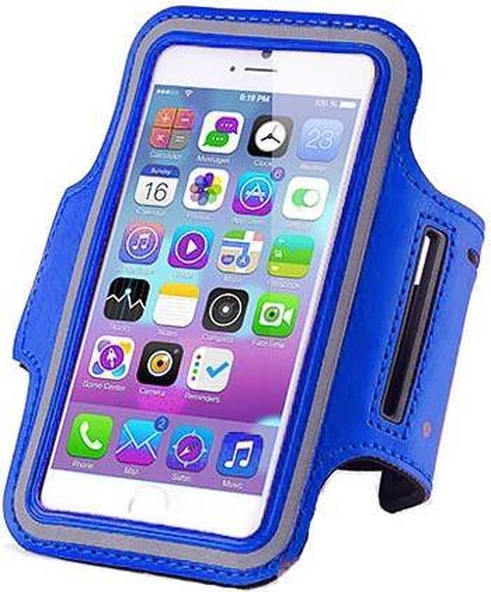 Samsung Galaxy S6 sports armband case Donker Blauw Dark Blue