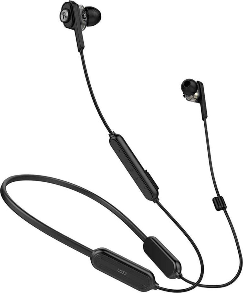 Bluetooth Stereo Headset Dual Dynamic Driver UiiSii BN60 Zwart