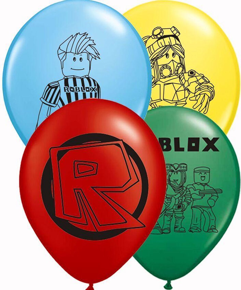 Doodadeals® | Roblox Ballonnen | 4 stuks | Feestballonen | Thema Ballonnen
