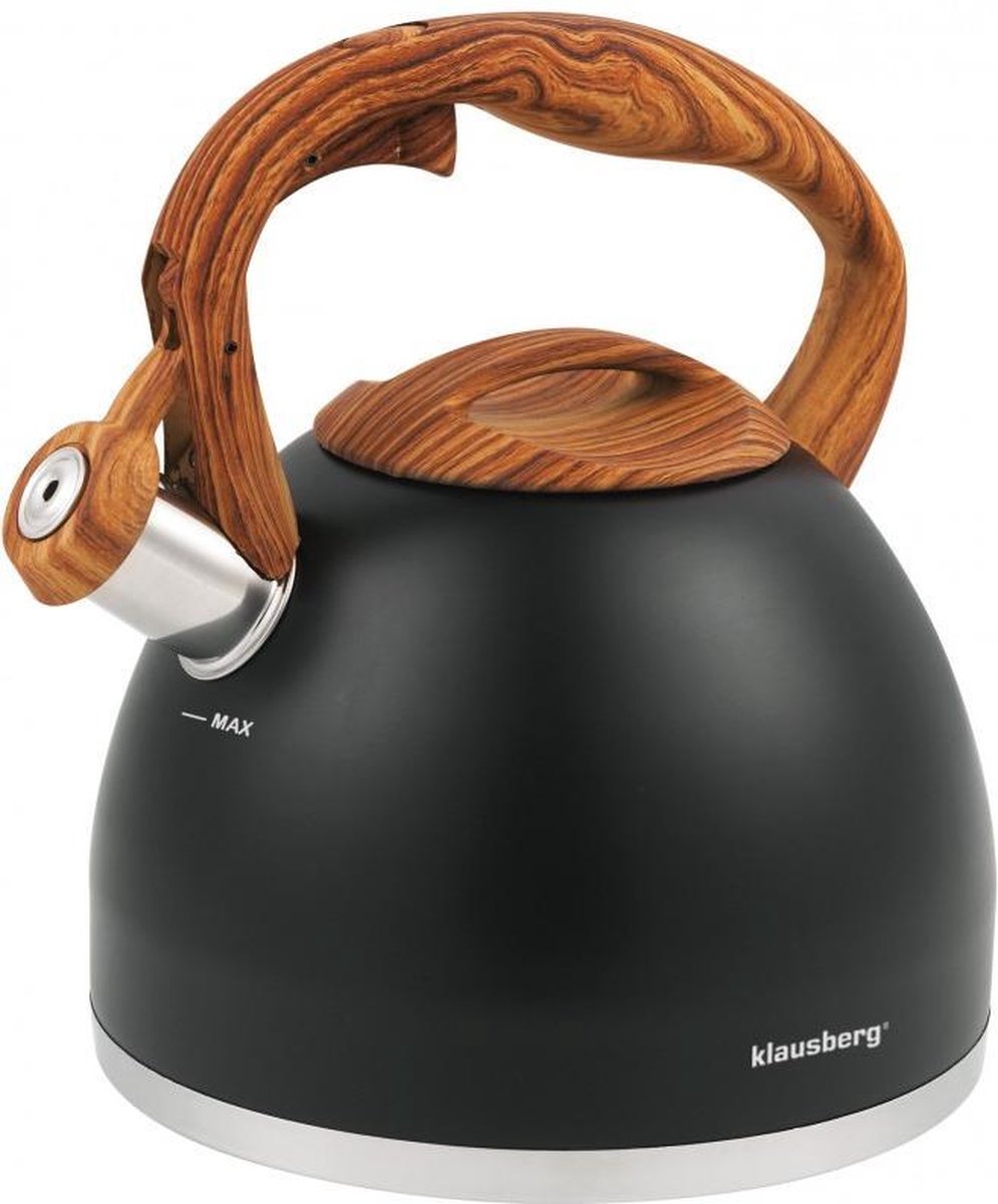 Klausberg KB-7450  fluitketel - 3L - rvs - alle warmtebronnen