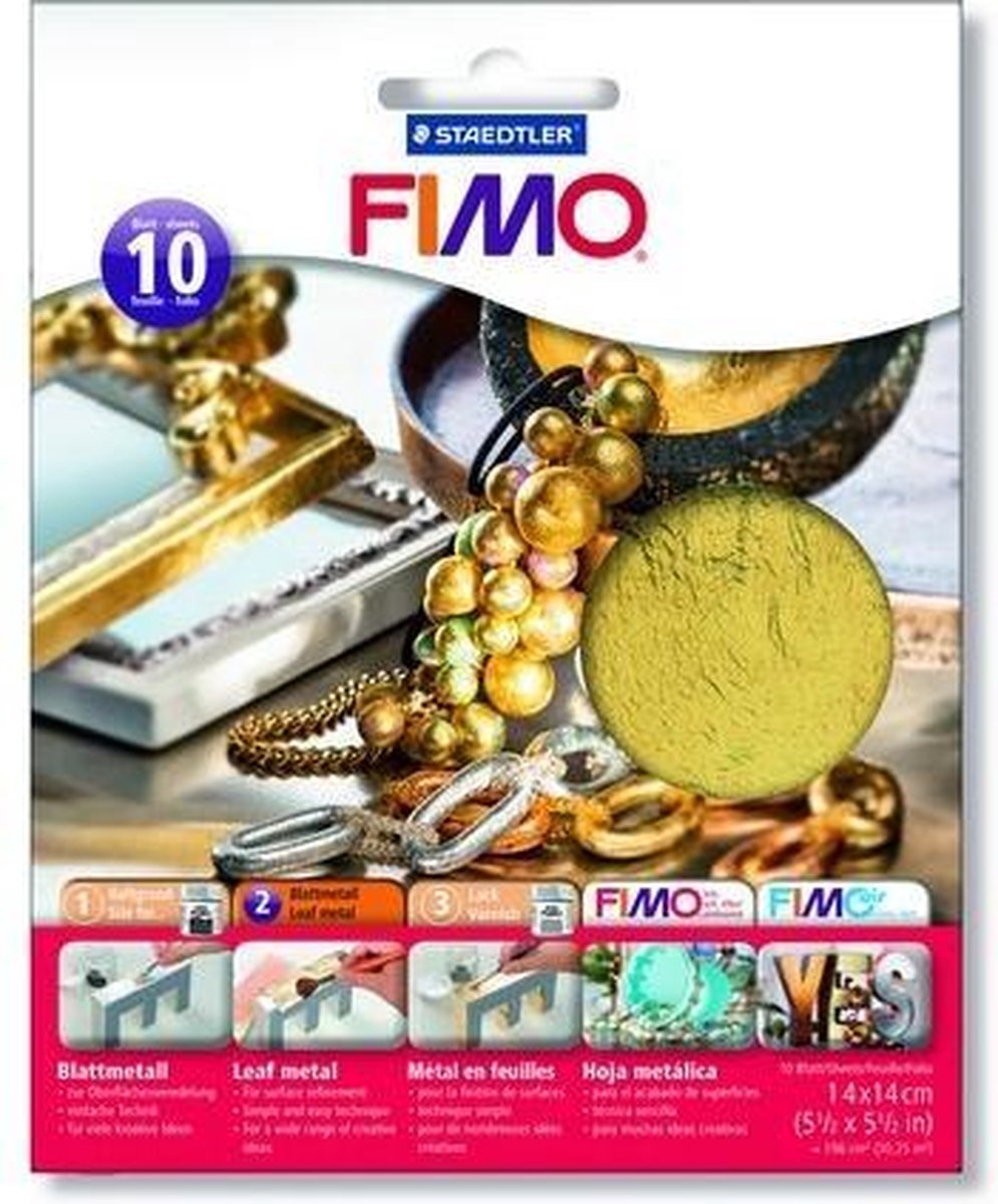Fimo Bladmetaal goud 10 vel 8781-11