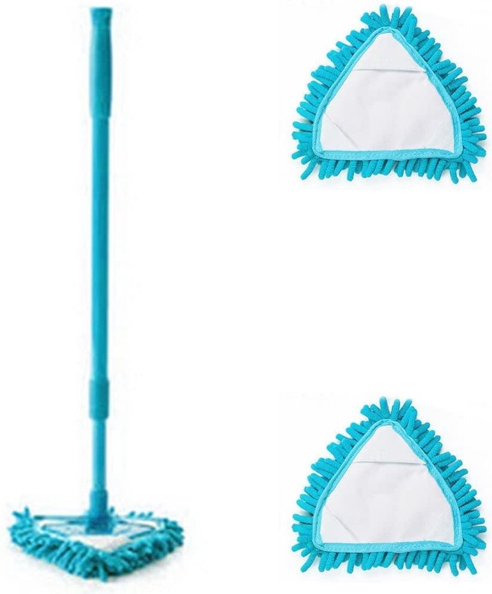 Chenille Microvezel Schoonmaak borstel met Telescoopsteel 90 cm - Stoffer - Jaloezie Luxaflex Afstoffer  - Stofdoek Huishoud Reiniger - Stof Verwijderaar